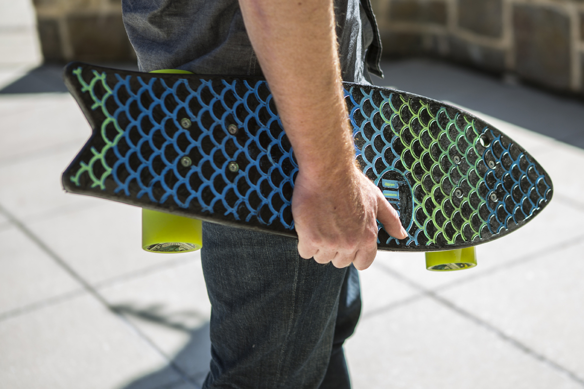 Skateboard made from Ocean Waste