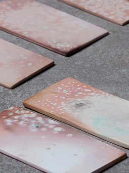 Coffee ground glazing