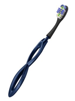 Metal-handled toothbrush