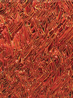 Textured dichroic glass