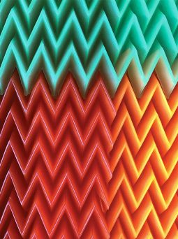 Rubberized origami textile