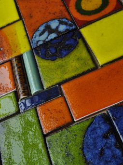 Tonal shaded glazed tiles