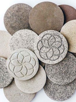 Upcycled waste ceramic