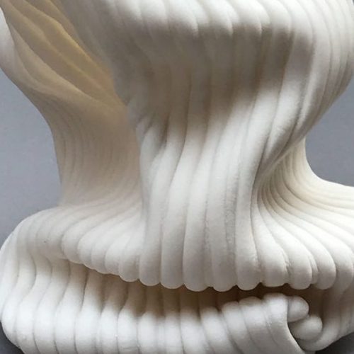 Undulating ceramic