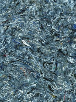 Recycled jeans wall covering